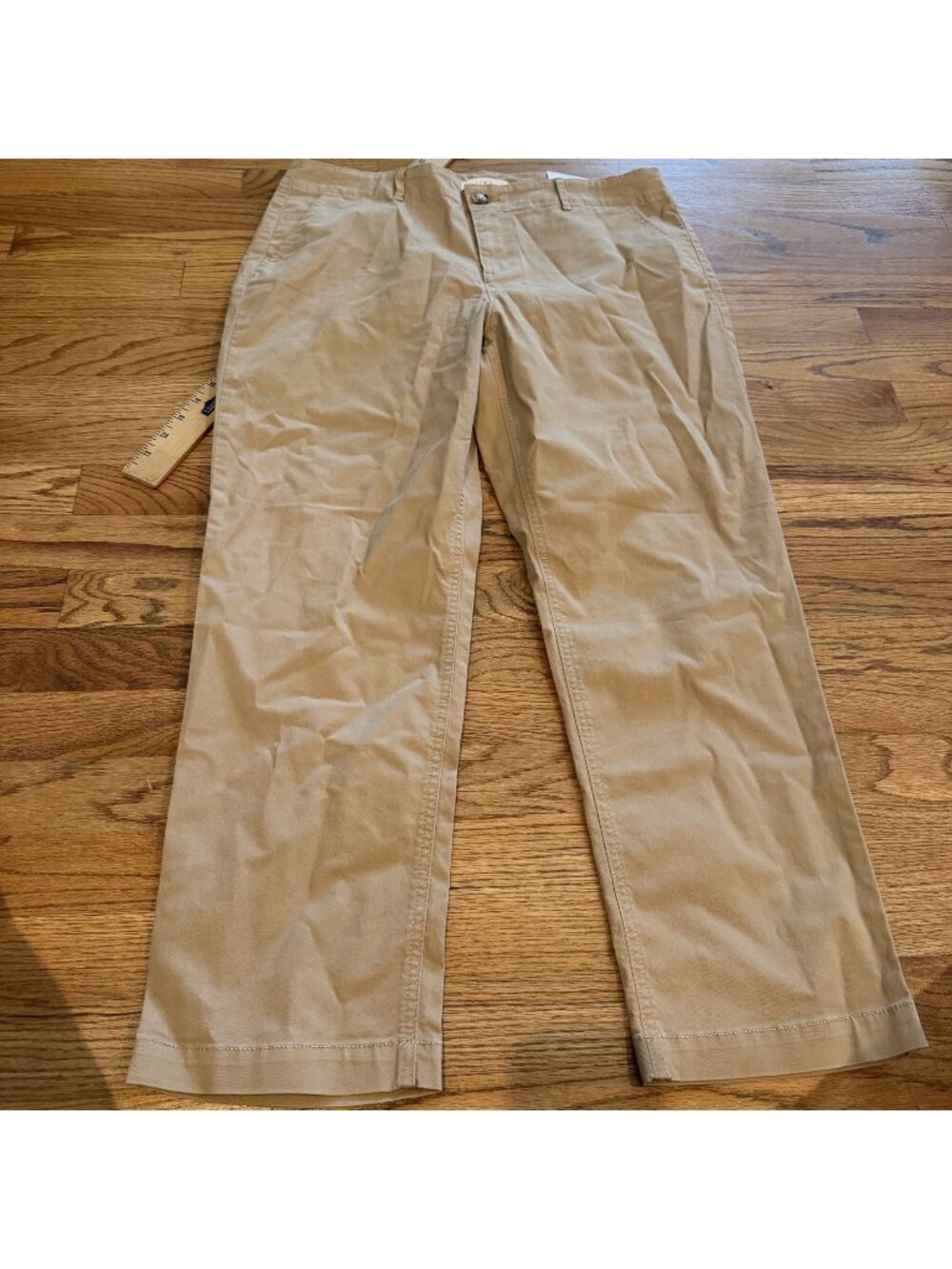 Loft Womens Tan Size 14 Chino pants New The Monroe Slim
